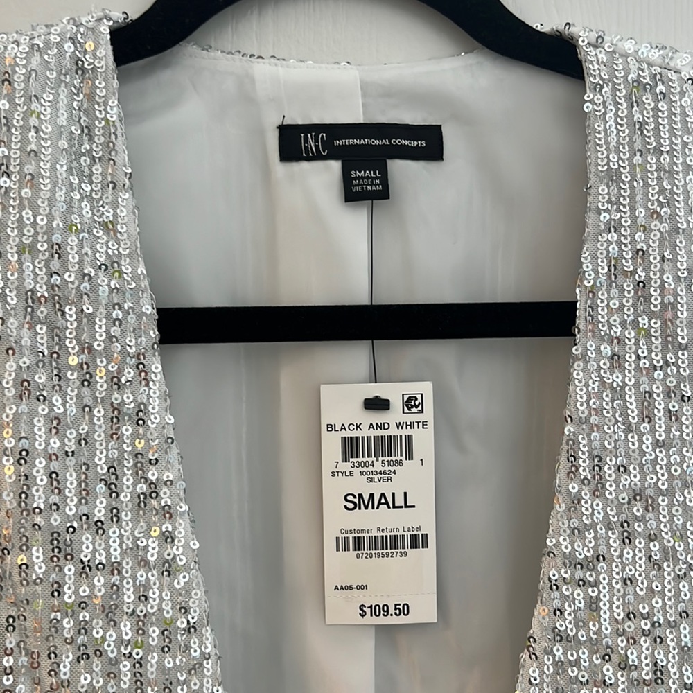 Blazer Riviera Silver Sequins